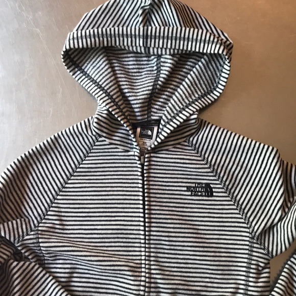 North Face girls fleece jacket mini stripe 10/12 - Picture 3 of 5